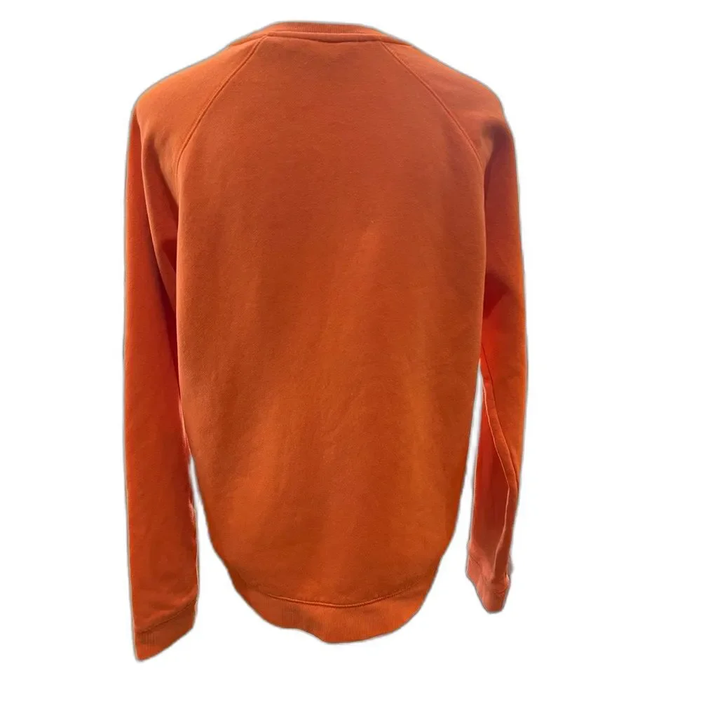 Peloton Logo Crewneck Sweatshirt Burnt Orange Purple Graphic Athleisure Top M